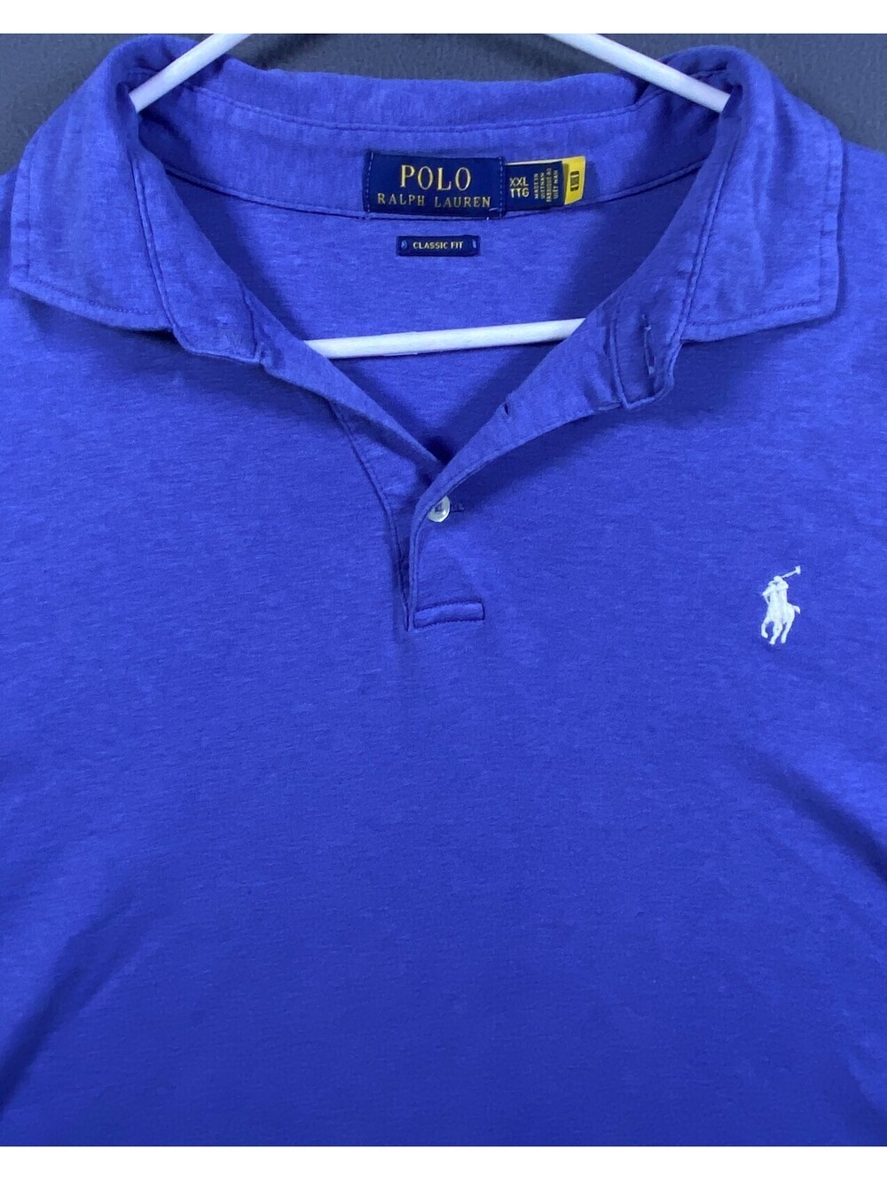 Polo Golf Ralph Lauren Mens XXL Blue Classic Fit Polo Shirt Preppy Heritage EUC!
